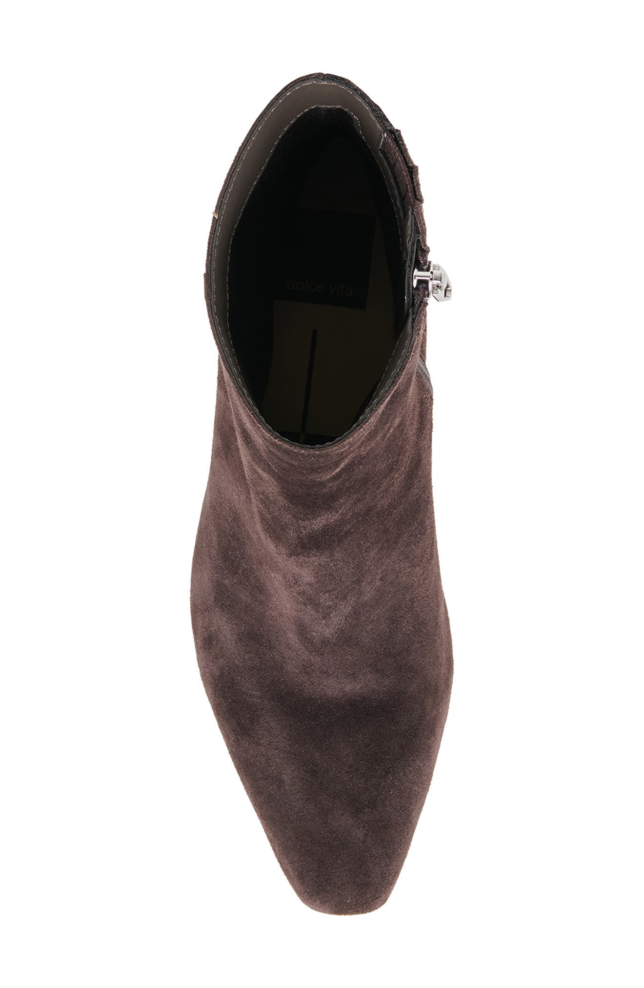 Bayra Leather Bootie, Alternate, color, JAVA SUEDE