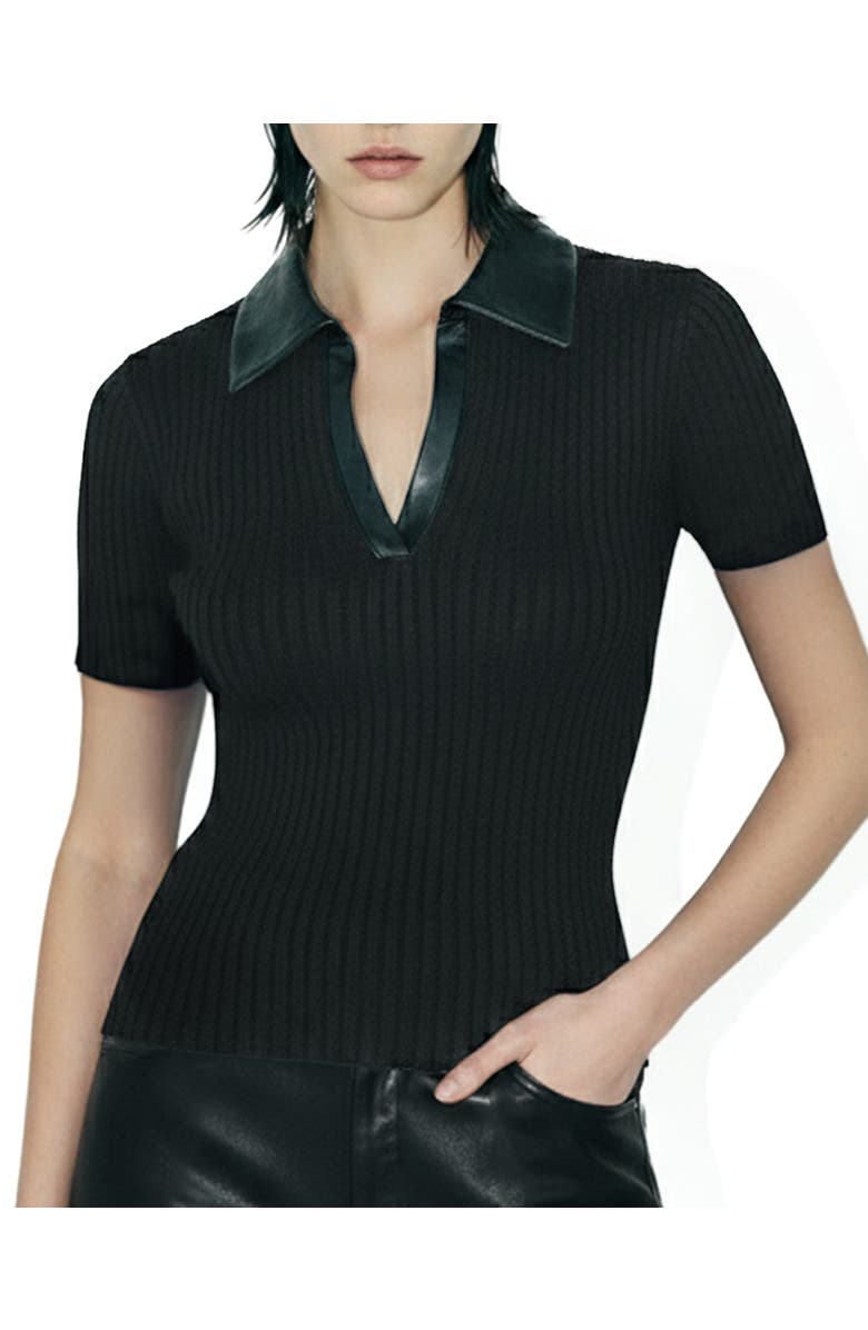 AS by DF Rowan Ribbed Top, Main, color, Black