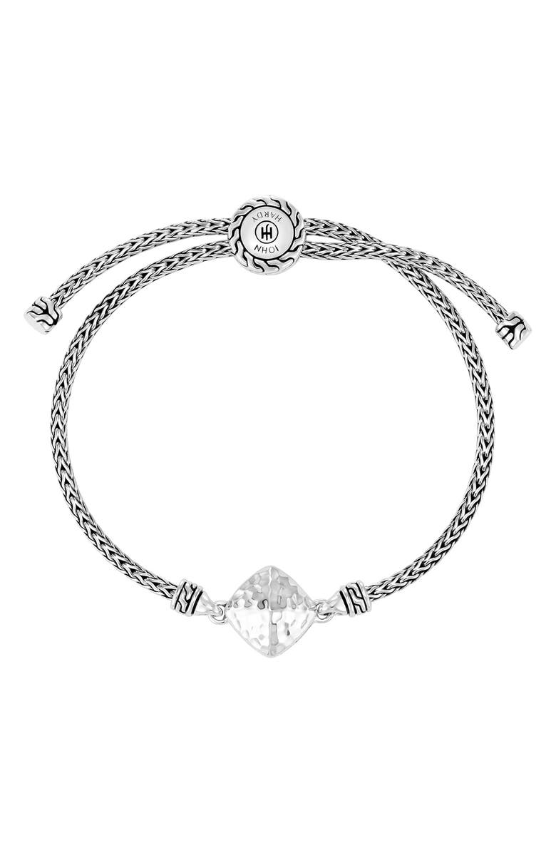 John Hardy Sterling Silver Classic Chain Hammered Bracelet, Alternate, color, Silver