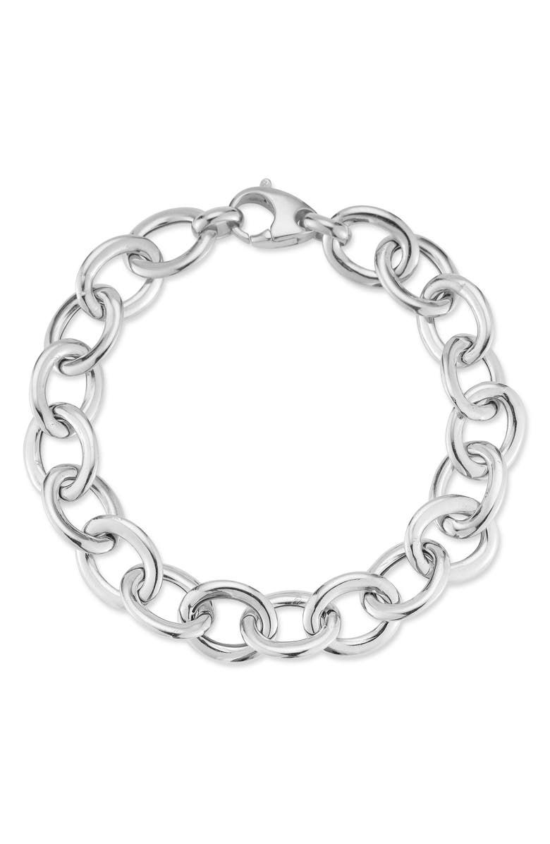 CHLOE AND MADISON Oval Link Chain Bracelet, Main, color, 