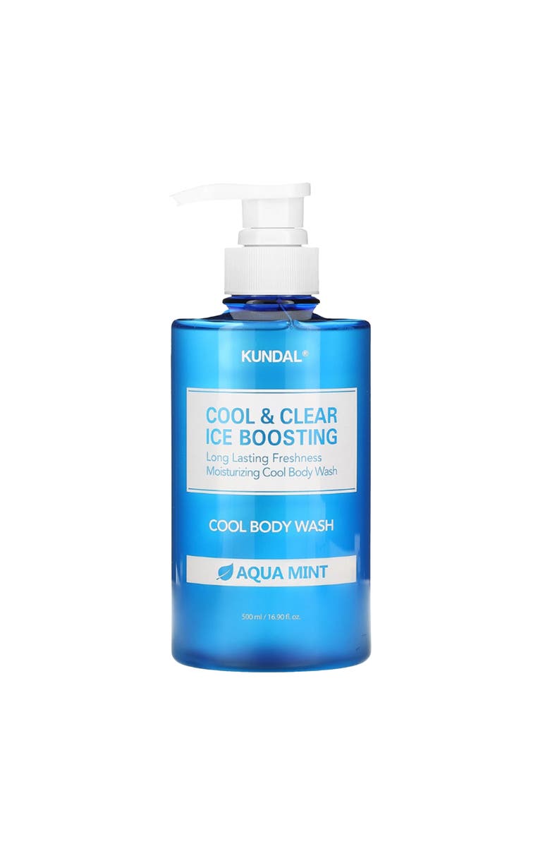 KUNDAL Cool & Clear Ice Boosting Body Wash - Aqua Mint, Main, color, Blue