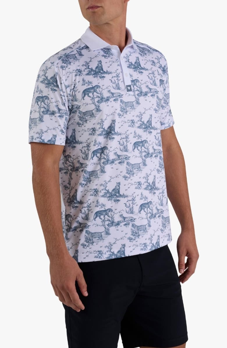 Bad Birdie Core Jungle Cat Performance Golf Polo, Alternate, color, Prowl King