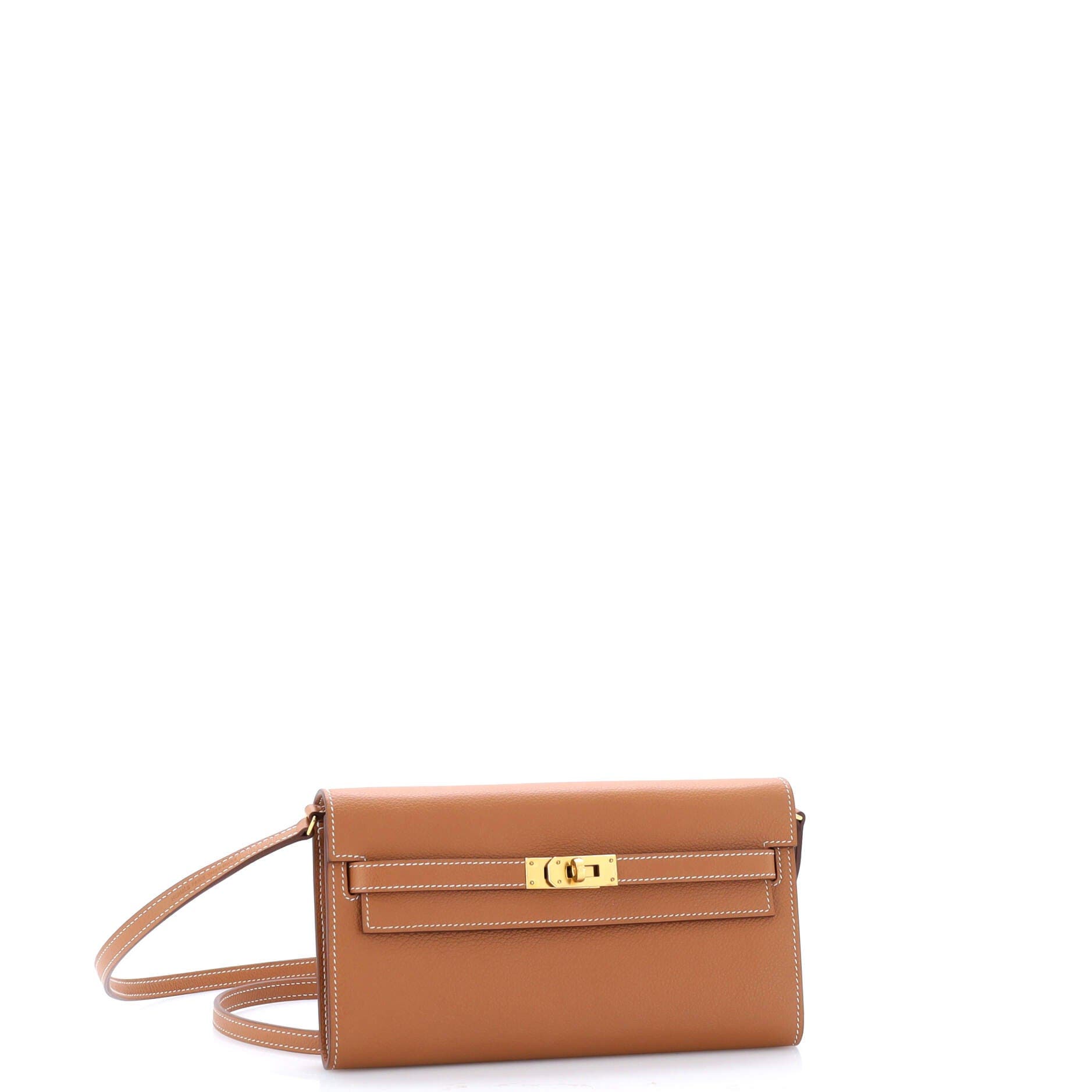 Pre-Owned Hermes Kelly To Go Wallet Evercolor, Alternate, color, 