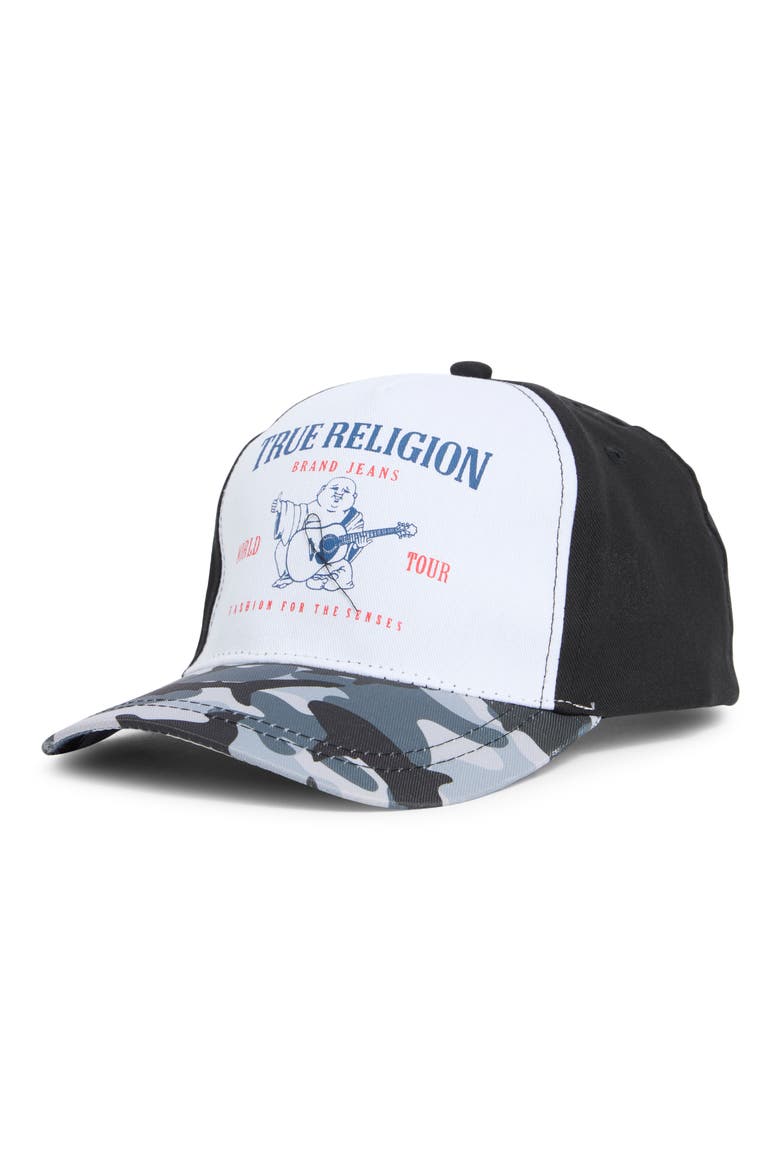 Kids' Camo Dad Cap, Main, color, BLACK