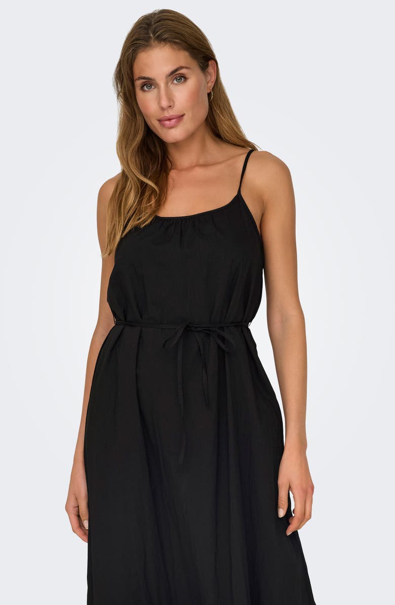 Only Onllou Life Midi Dress, Alternate, color, Black