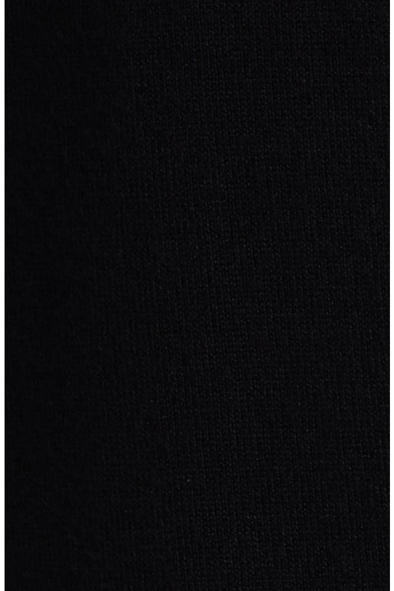 Newport Open Front Elbow Sleeve Cardigan, Alternate, color, ANNE BLACK