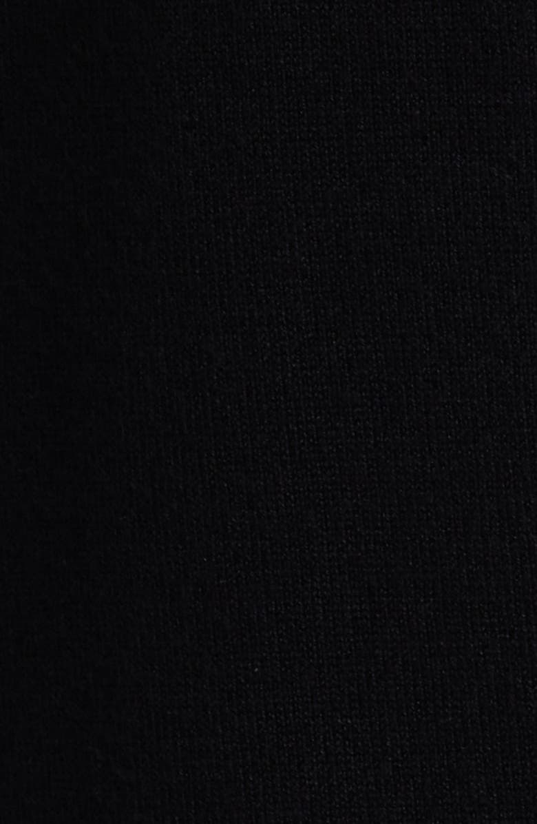 AK ANNE KLEIN Newport Open Front Elbow Sleeve Cardigan, Alternate, color, Anne Black