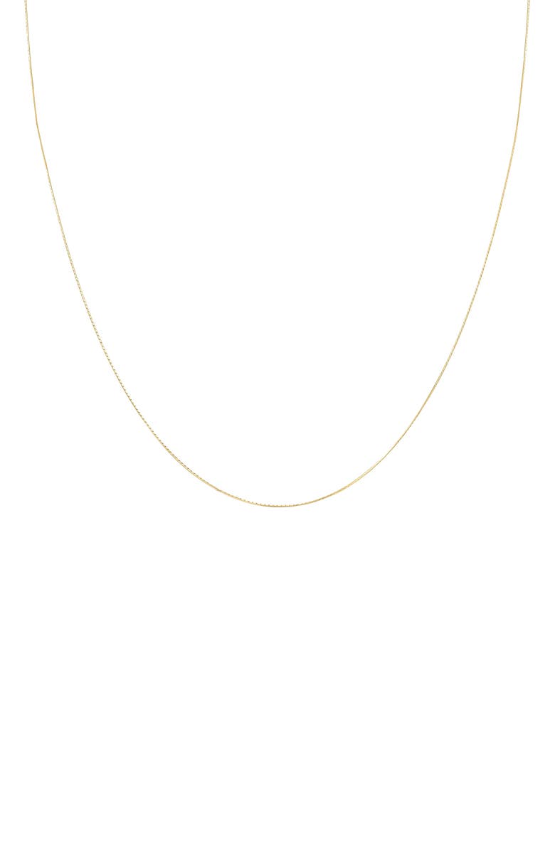 Bearfruit Jewelry Sterling Silver 18k Gold Plated Leena Necklace Dainty Heart Charm Gift, Main, color, Gold