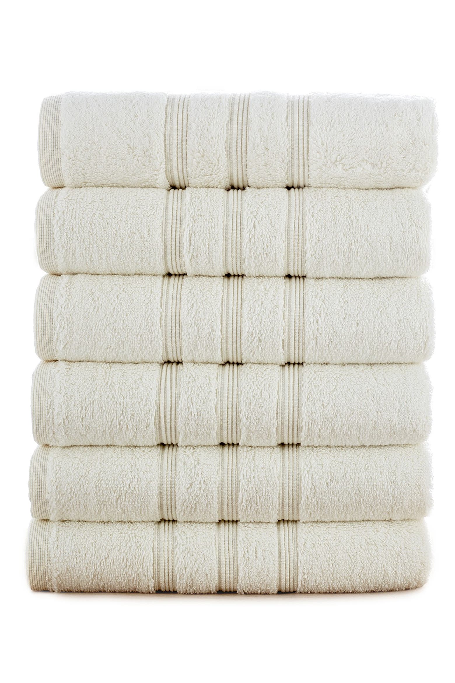 Top Ridge Mano Modern Threads Manor Ridge Turkish Cotton 700 GSM Hand Towel - Set of 6 ...