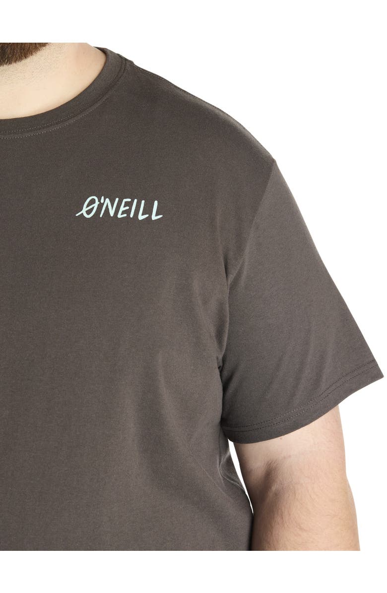 O'Neill Big & Tall Shuffle Graphic Tee, Alternate, color, Graphite