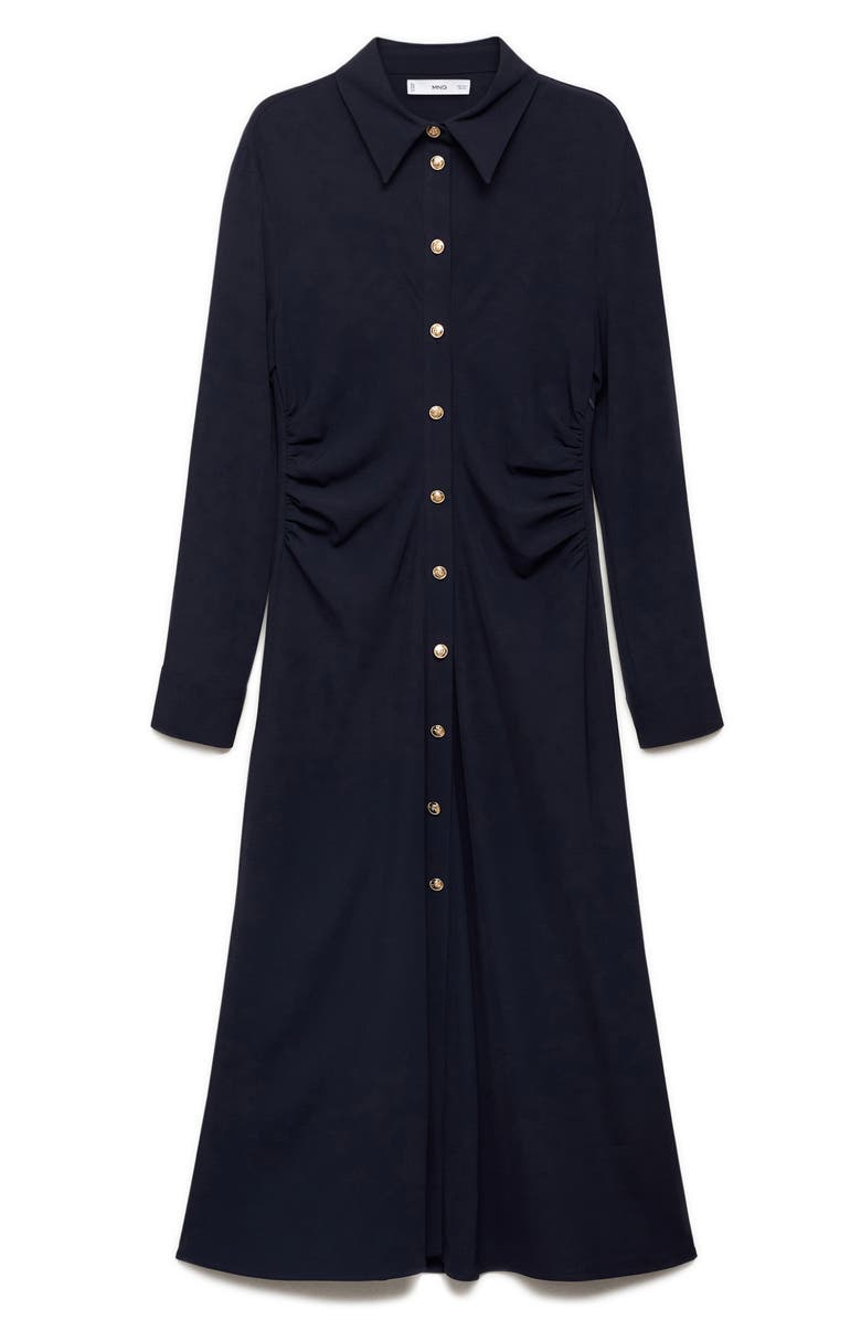 MANGO Sailor Long Sleeve Shirtdress, Main, color,