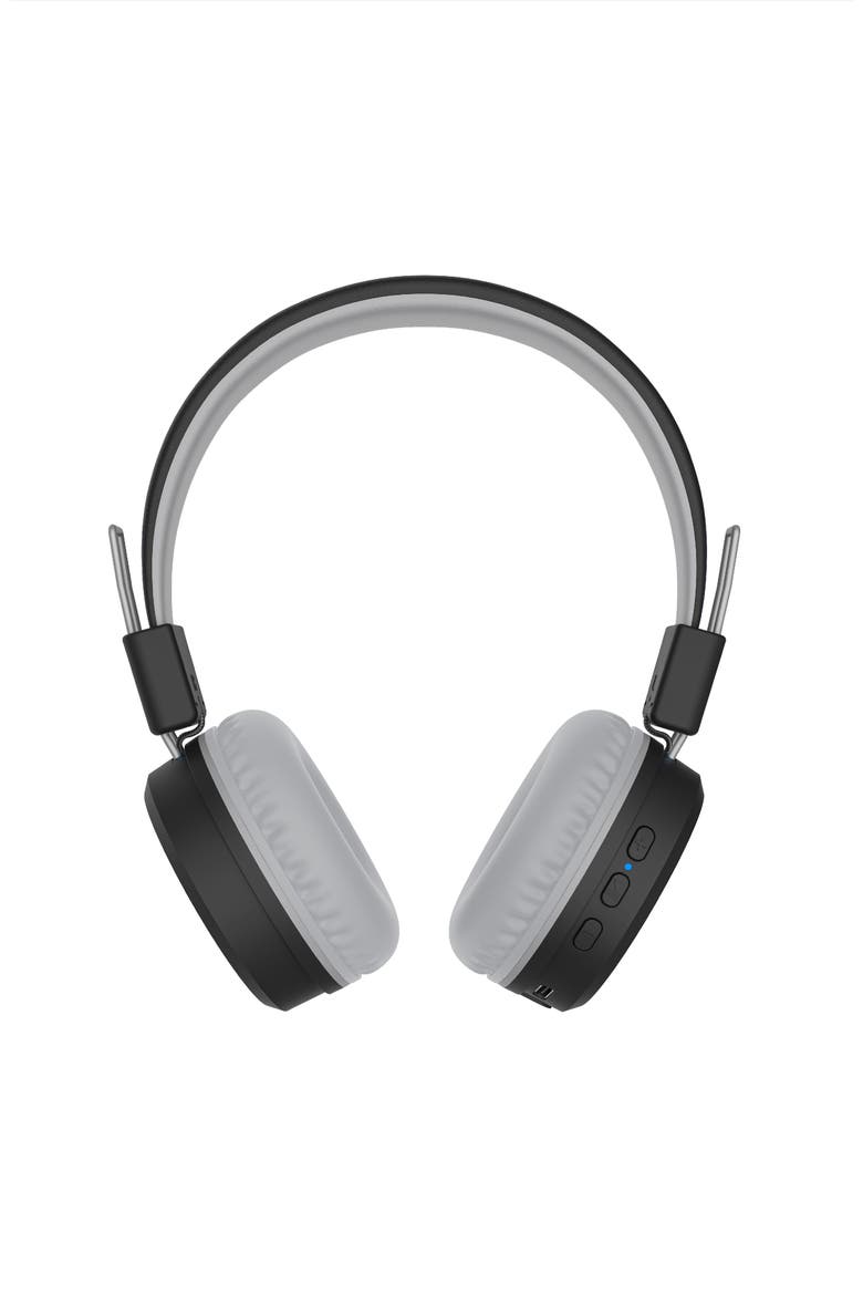 KidJamz Share Wireless Headphones for Kids w/ Multipoint Connectivity and LED Lights, Alternate, color, Black/White