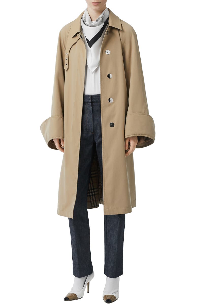 Burberry Unicorn Graphic Square Silk Scarf, Alternate, color, 