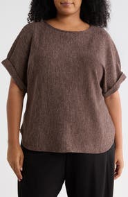 MAX STUDIO Dolman Short Sleeve Top