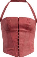 Mistress Rocks Faux Leather Corset Top