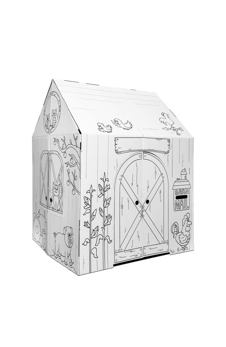 Easy Playhouse Barn Kids Art & Crafts, Alternate, color, Multicolored