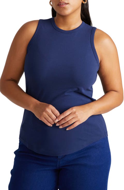 Cai Stretch Pima Cotton Tank (Plus)