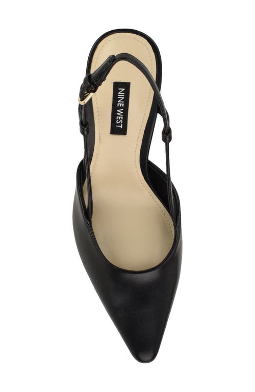 Nine West Vassa Pointed Toe Slingback Pump In Black