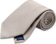 MANGO Silk Blend Microstructure Tie