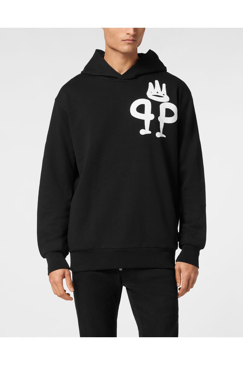 Hoodie Sweatshirt Ls King Plein Men, Main, color, black