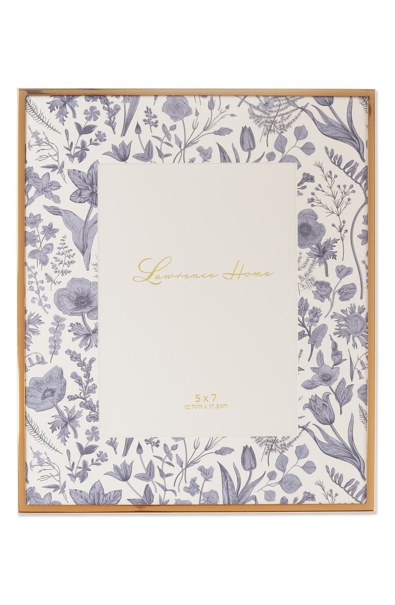 Lawrence Frames Gold Edge Floral Picture Frame, Main, color, 