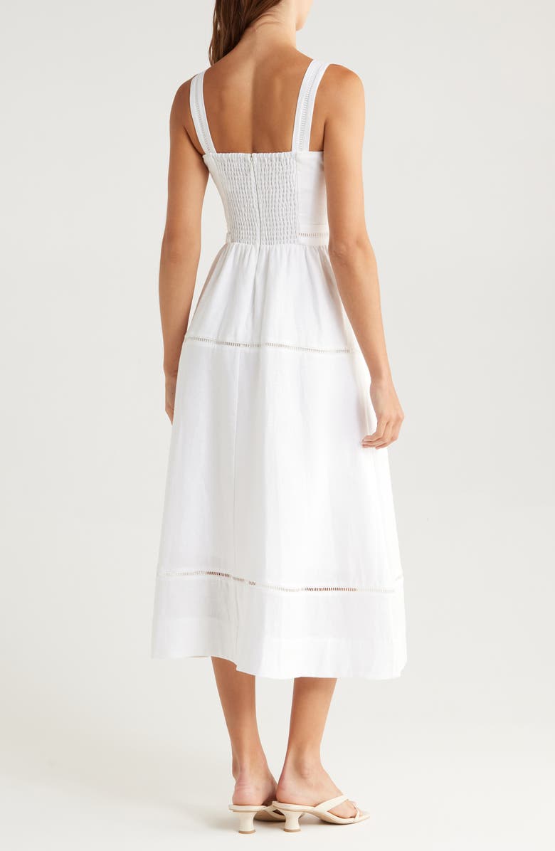 Everett Sleeveless Linen Mid Dress