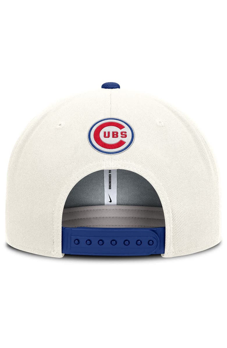 Nike Men's Nike Cream/Royal Chicago Cubs Cooperstown Pro Dri-FIT Snapback Hat, Alternate, color, Cream
