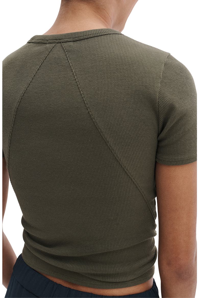 The Essential Rib T-Shirt, Alternate, color, DARK OLIVE