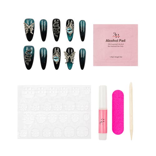 3h Nails Galaxy Wings Luxury Handmade Press On Nails In Multi