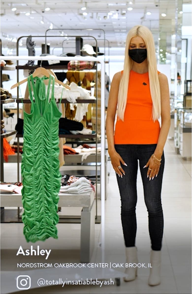 Colleen Ruched Sleeveless Dress, sales video thumbnail