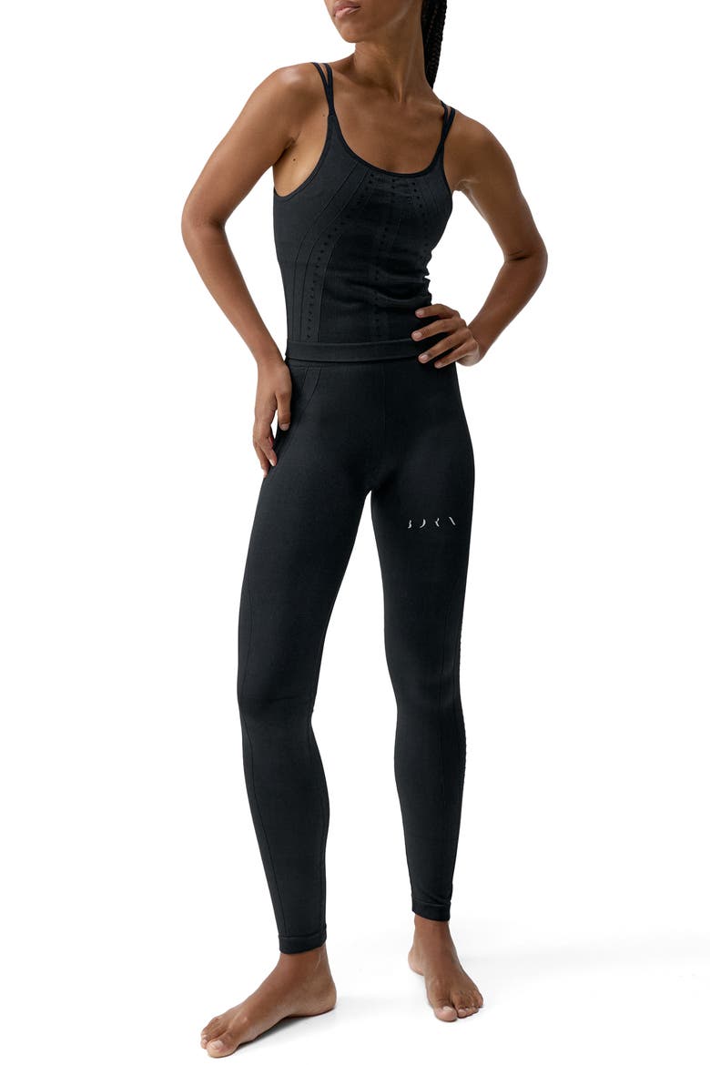 Shantala Medium Support Seamless Sport Top, Alternate, color, Black