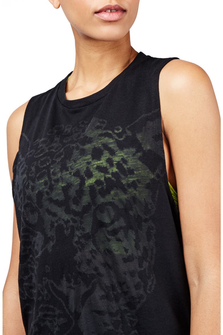 Flow Workout Tank Top, Alternate, color, BLACK