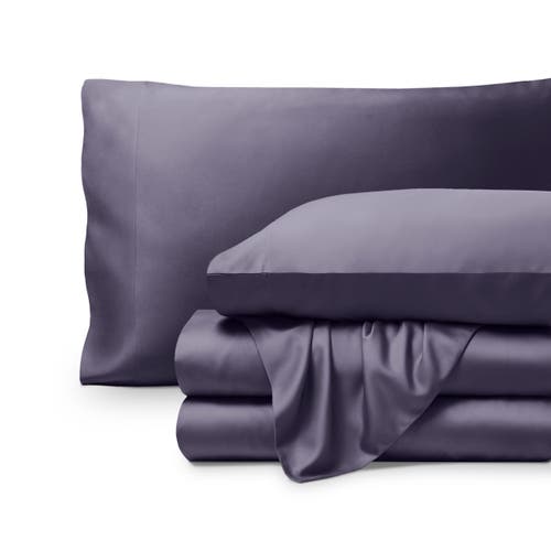Bare Home Cooling Rayon Sheet Set In Purple