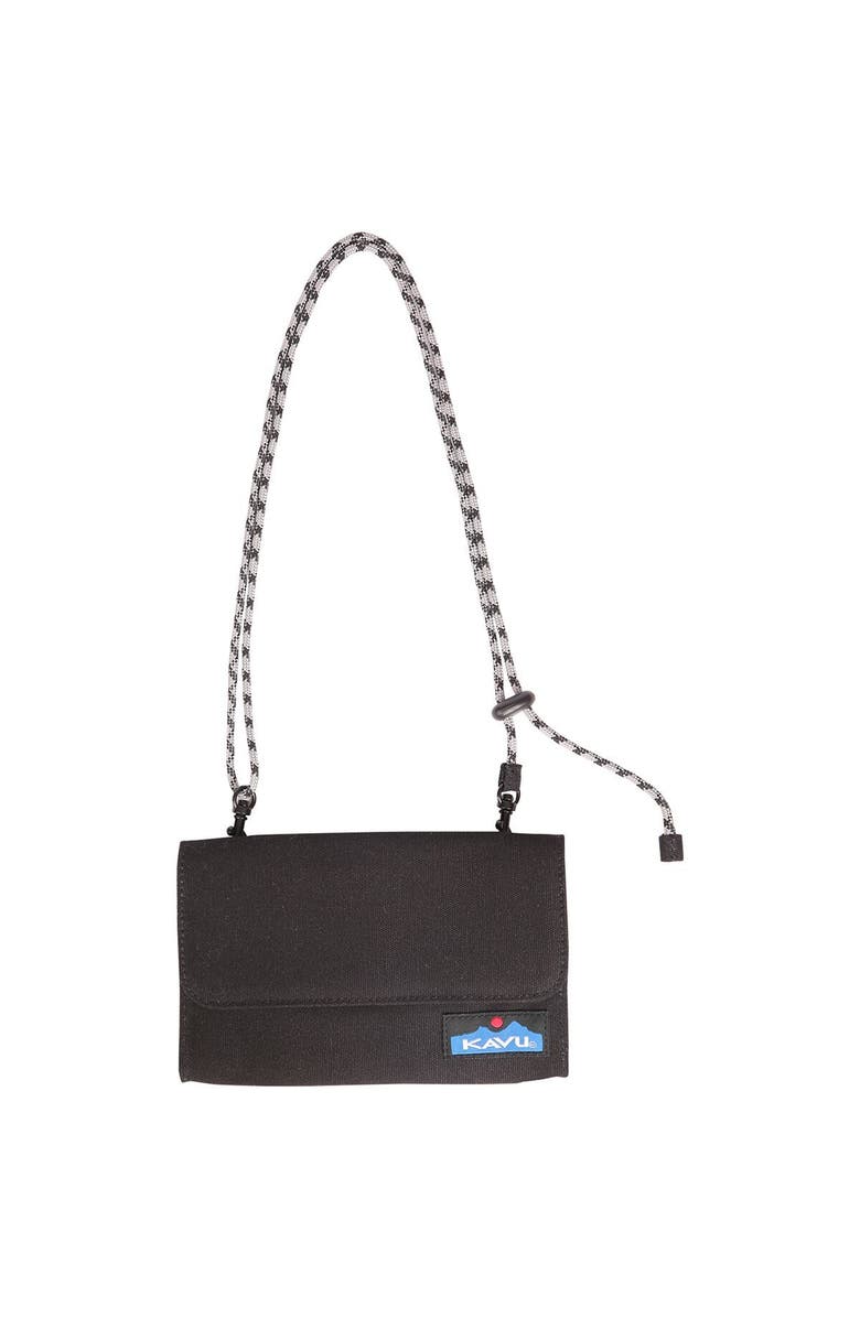 KAVU Islamorada Cross Body Wallet, Main, color, Black
