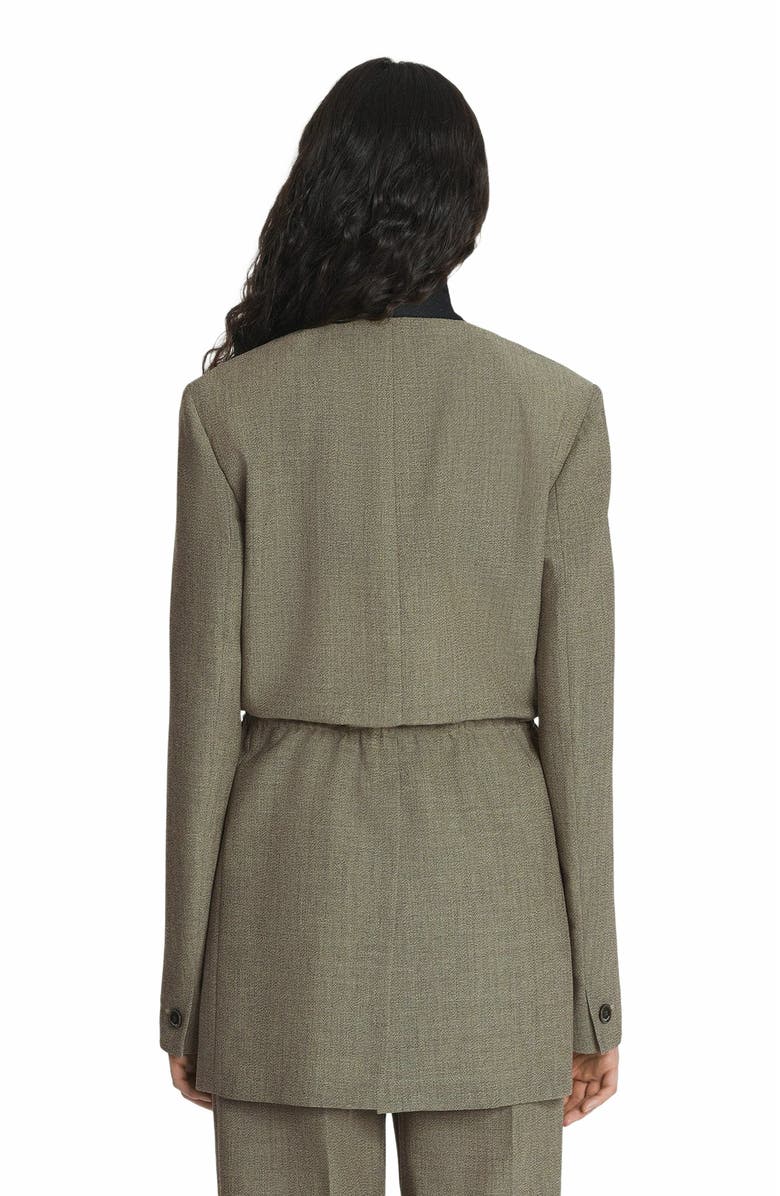 Lanvin Belted Wool Jacket, Alternate, color, 