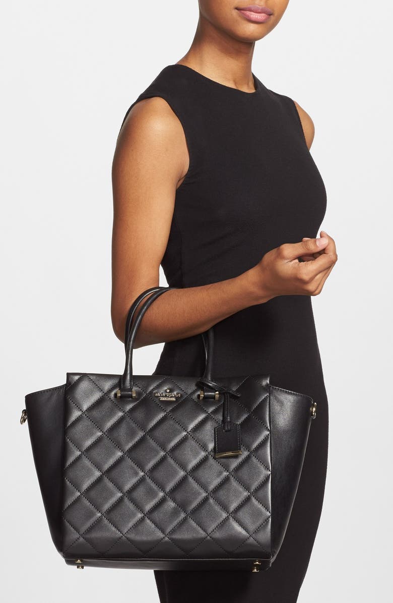Kate Spade New York 'emerson place - hayden' quilted leather satchel, Alternate, color,