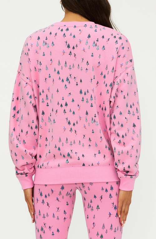 Beach Riot Devyn Print Oversized Sweatshirt In Blue