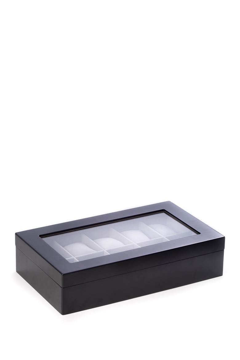 Matte Black Wooden Watch Case, Alternate, color, no color