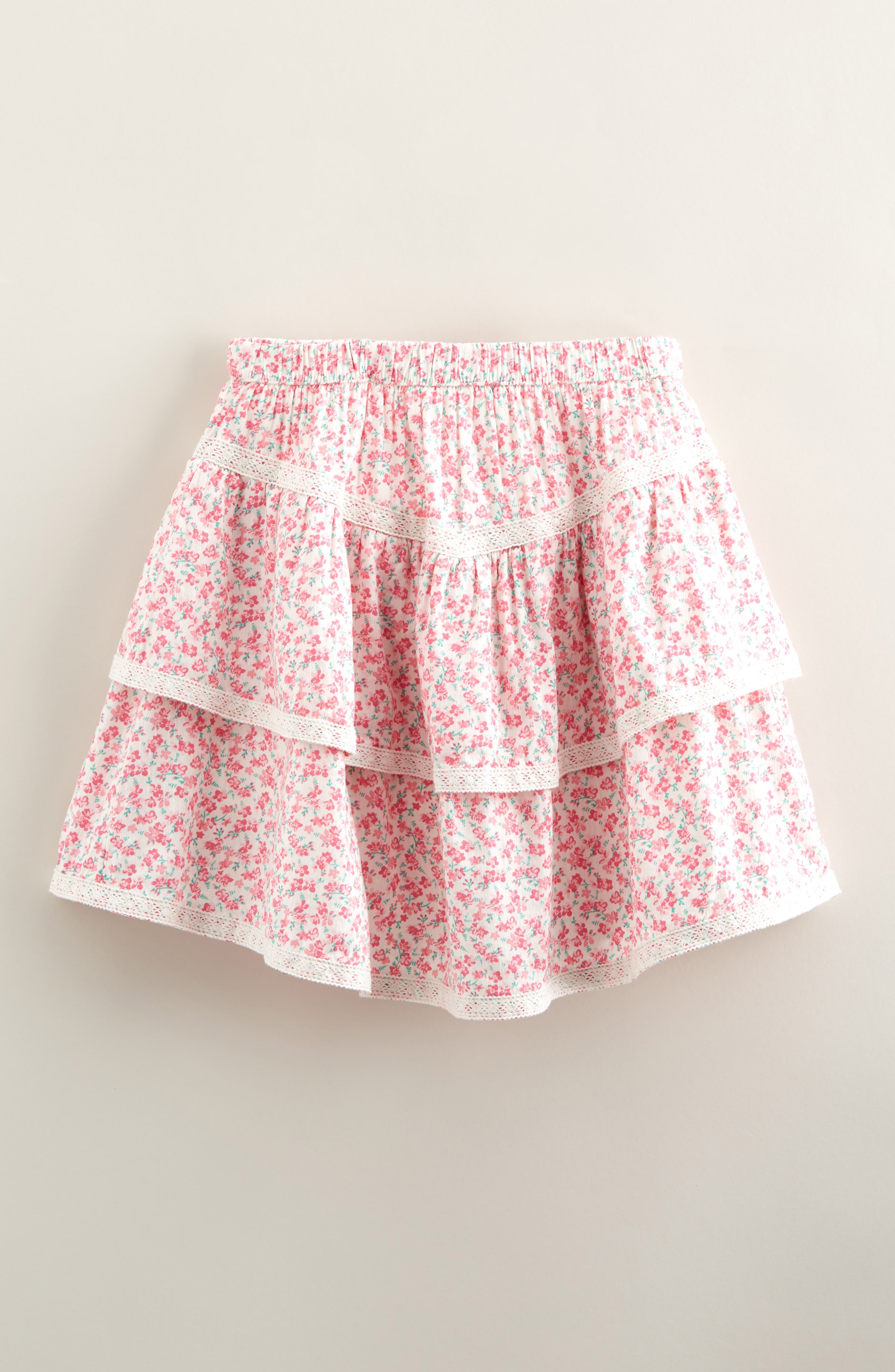 Nordstrom Kids' Lace Trim Ruffle Skort