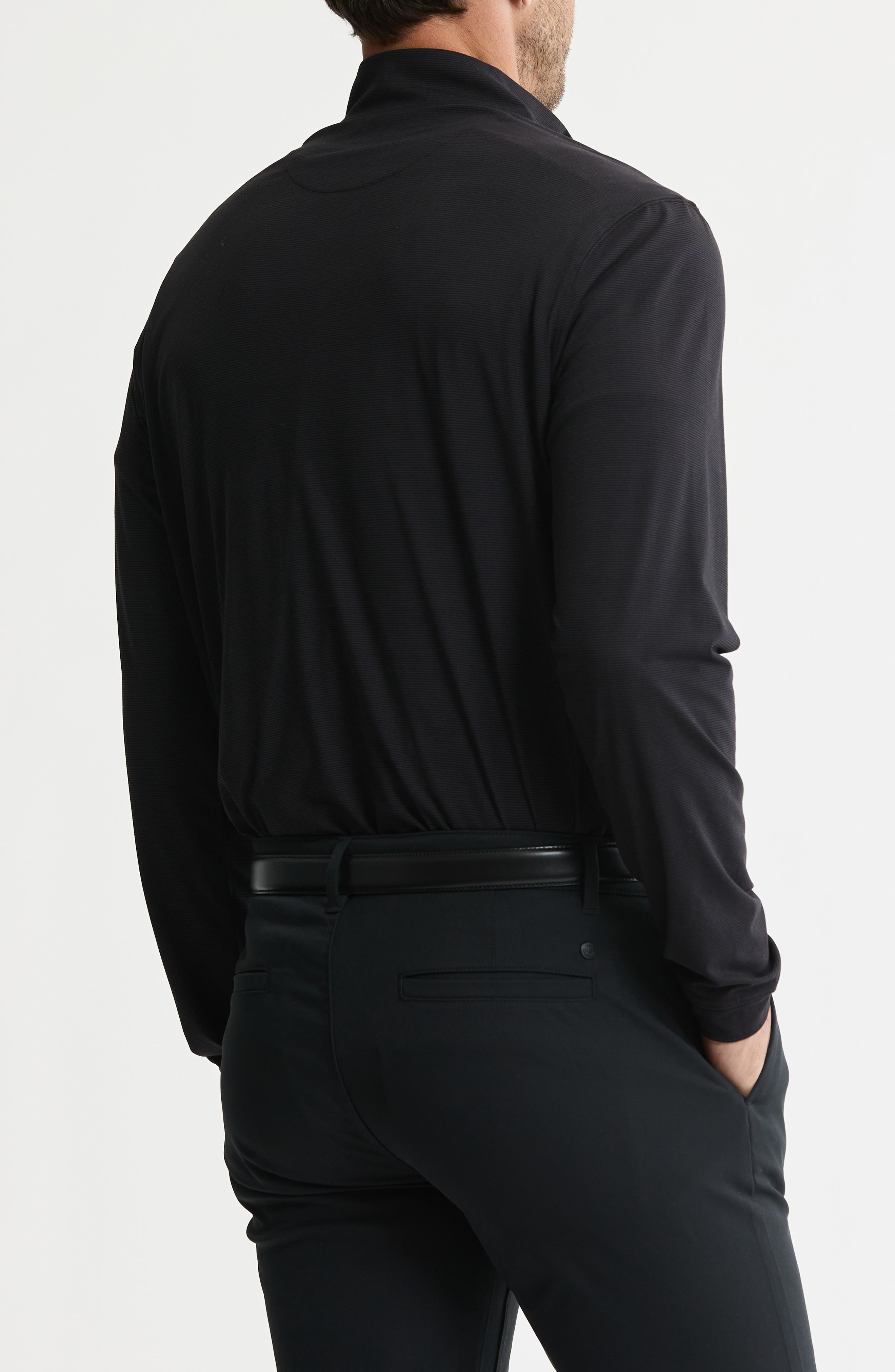 Performance Microstripe Quarter Zip Pullover - image 2