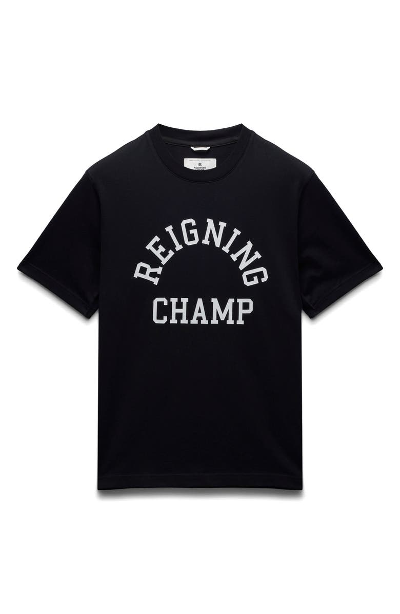 Reigning Champ Midweight Jersey Arch Logo T-Shirt, Alternate, color, 