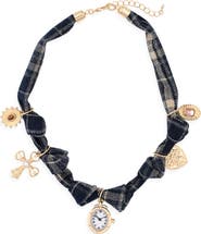 Leith Flannel Watch Charm Necklace