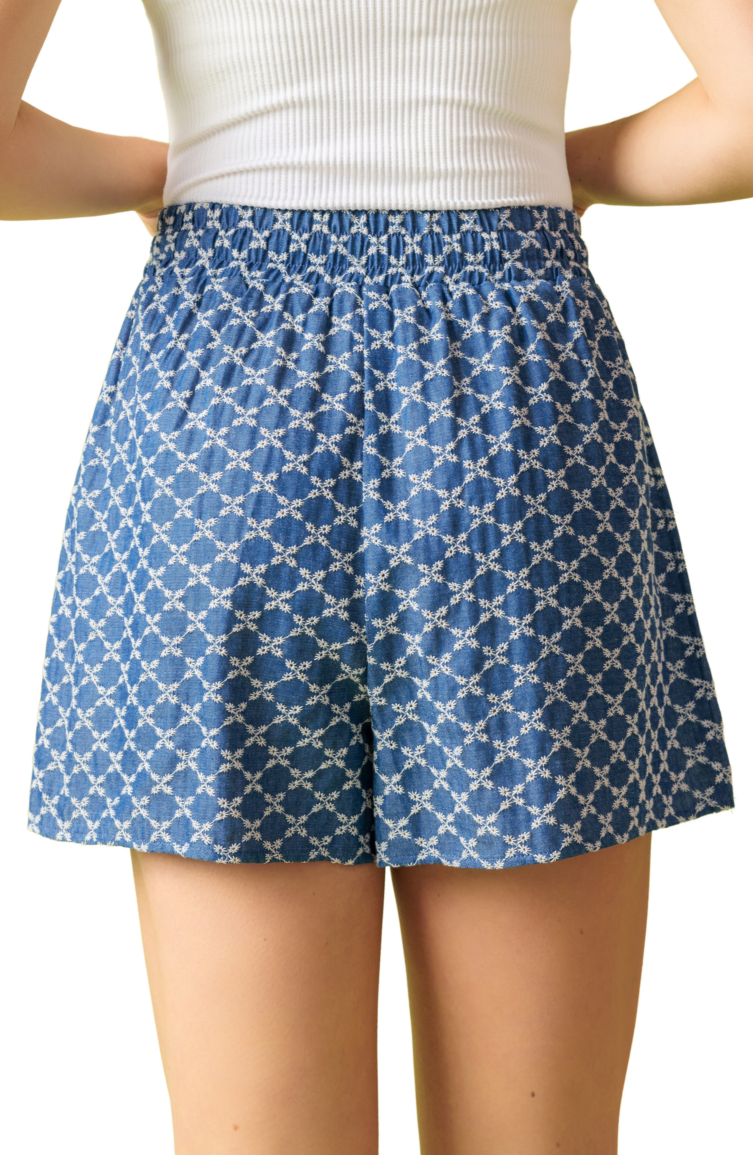 Textured Eyelet Shorts - image 2