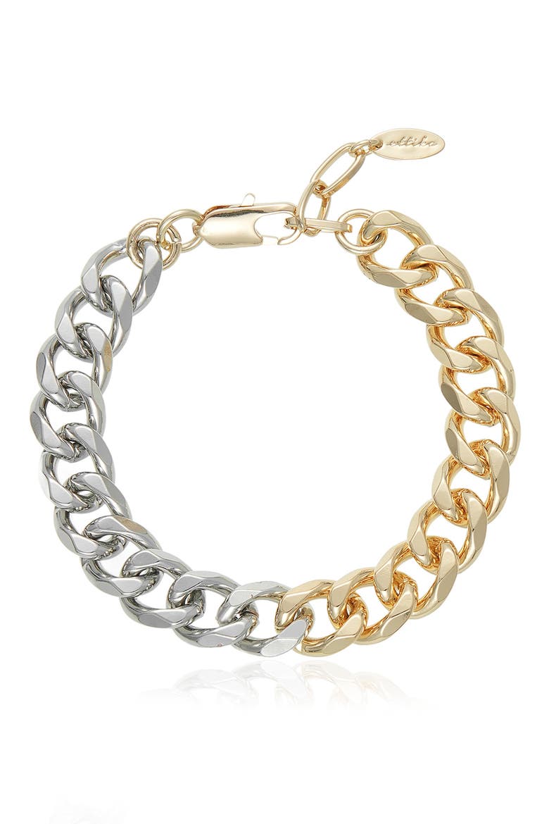 Mixed Metal Chain Bracelet, Main, color, MIXED METAL