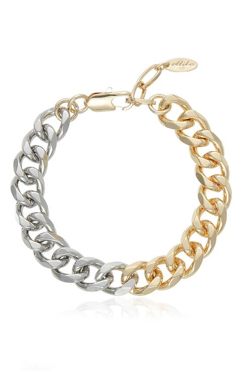 Mixed Metal Chain Bracelet