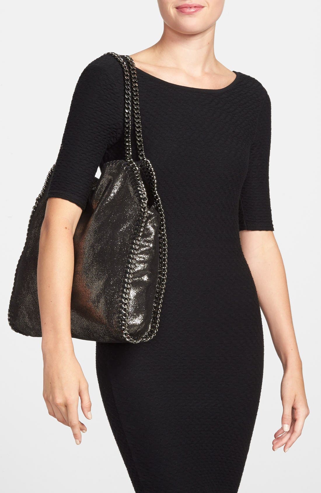 Stella McCartney 'Small Falabella' Faux Leather Tote, Alternate, color, 