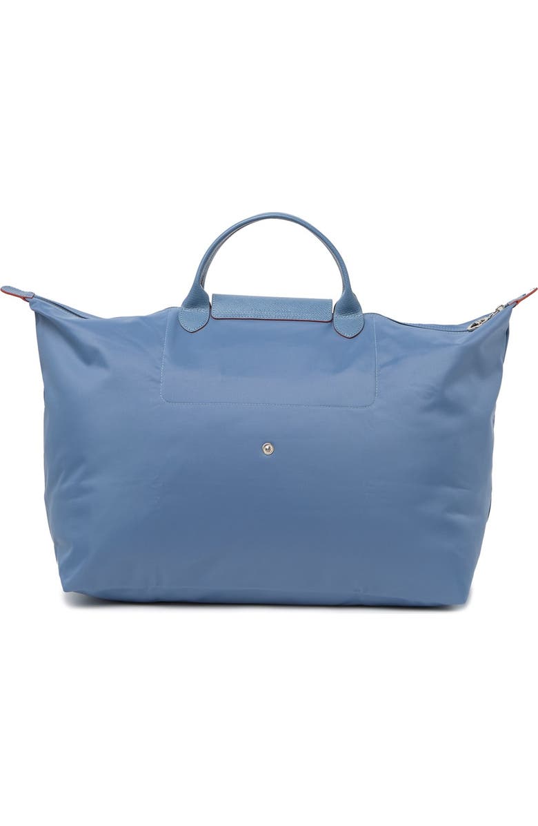 Longchamp Le Pliage Club Leather Trimmed Travel Bag, Alternate, color,