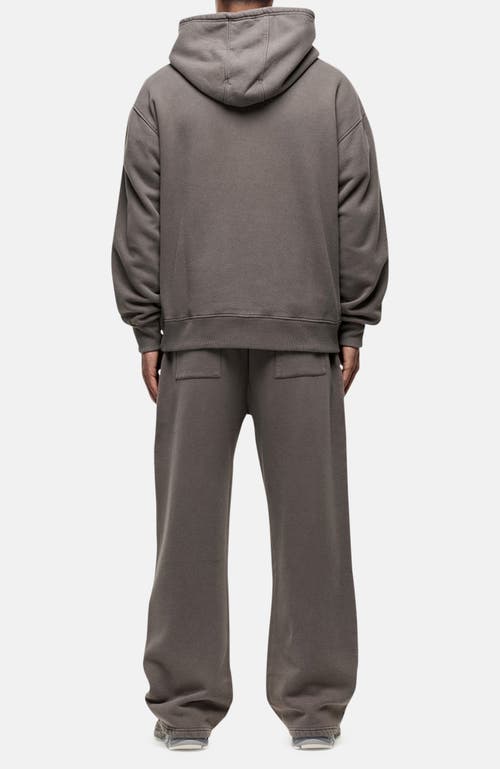 Good For Nothing Vintage Washed Taupe Oversized Hoodie In Gray