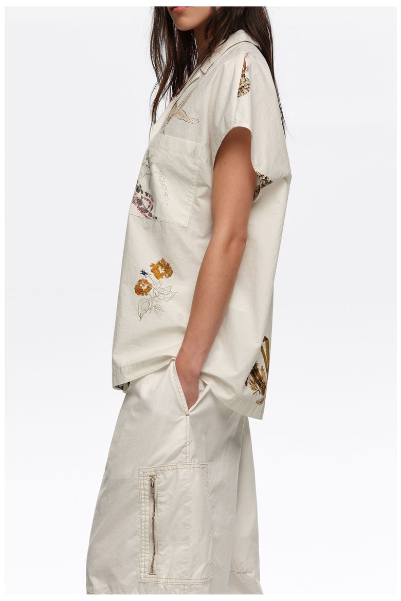 Seabed Cotton Cape Shirt, Alternate, color, SEABED OFF WHITE