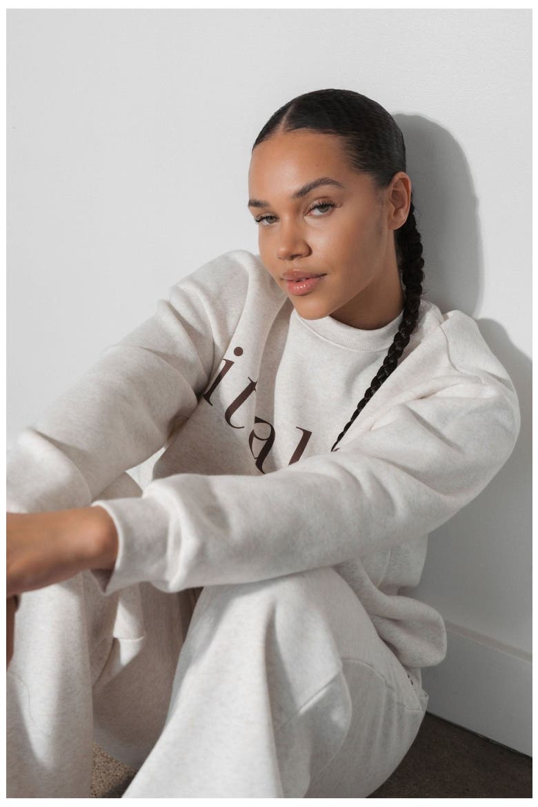 Cozy Uni Crew, Alternate, color, Oat Marl